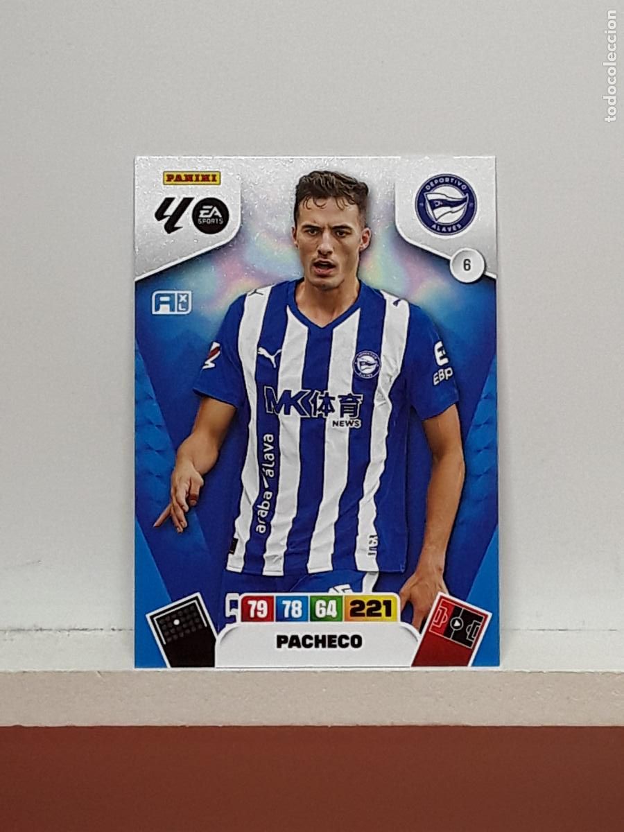 Collectable Antique Stickers: ADRENALYN 2025 2026 25 26 ALBUM PANINI LIGA N 6 ALAVES PACHECO