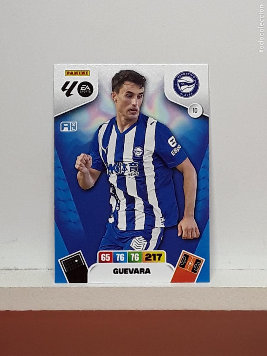 Collectable Antique Stickers: ADRENALYN 2025 2026 25 26 ALBUM PANINI LIGA N 10 ALAVES GUEVARA