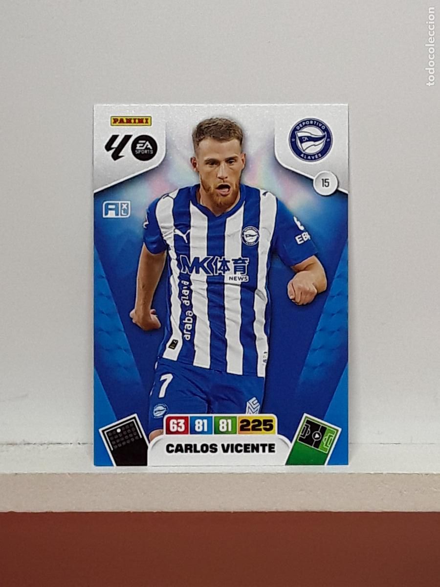 Coleccionismo cromos antiguos: ADRENALYN 2025 2026 25 26 ALBUM PANINI LIGA N 15 ALAVES CARLOS VICENTE