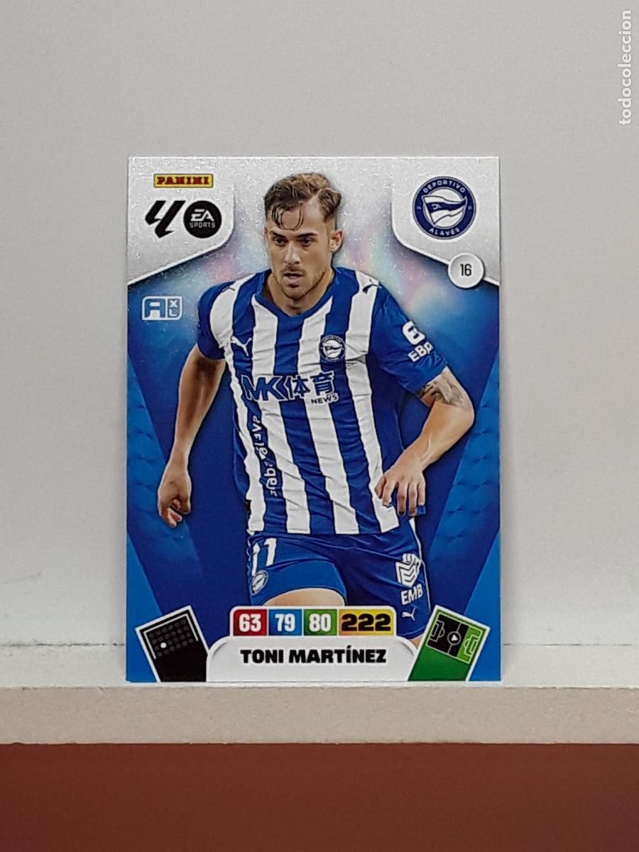 Coleccionismo cromos antiguos: ADRENALYN 2025 2026 25 26 ALBUM PANINI LIGA N 16 ALAVES TONI MARTINEZ