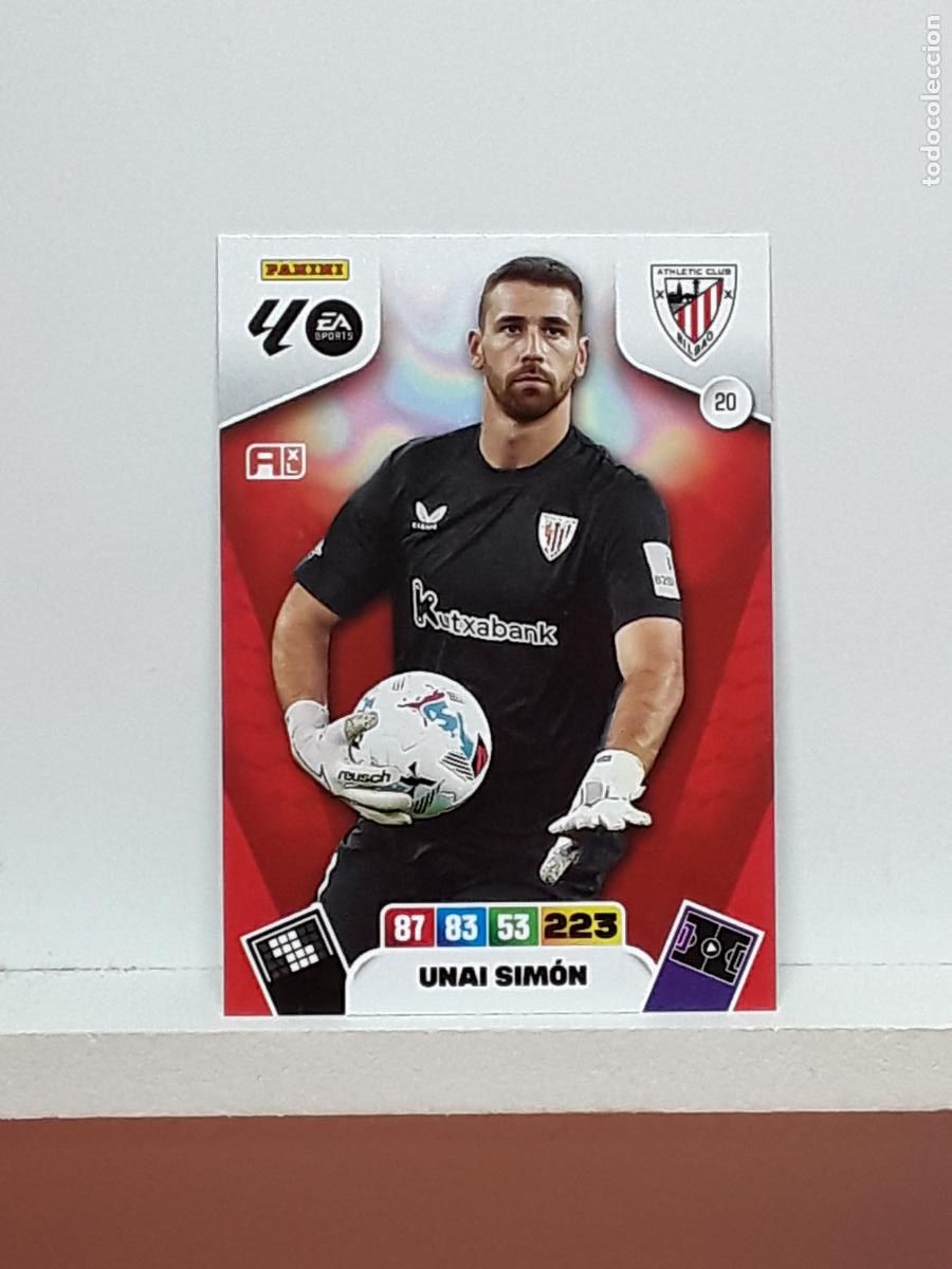 Coleccionismo cromos antiguos: ADRENALYN 2025 2026 25 26 ALBUM PANINI LIGA N 20 ATHLETIC UNAI SIMON