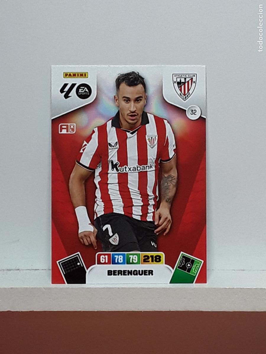 Coleccionismo cromos antiguos: ADRENALYN 2025 2026 25 26 ALBUM PANINI LIGA N 32 ATHLETIC BERENGUER