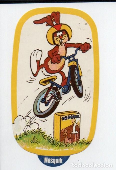Coleccionismo cromos antiguos: ANTIGUO CROMO ADHESIVO - PEGATINA NESQUIK - BICICLETA. DEPORTES.