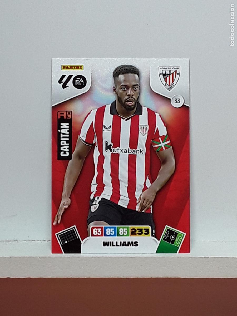 Coleccionismo cromos antiguos: ADRENALYN 2025 2026 25 26 ALBUM PANINI LIGA N 33 ATHLETIC WILLIAMS