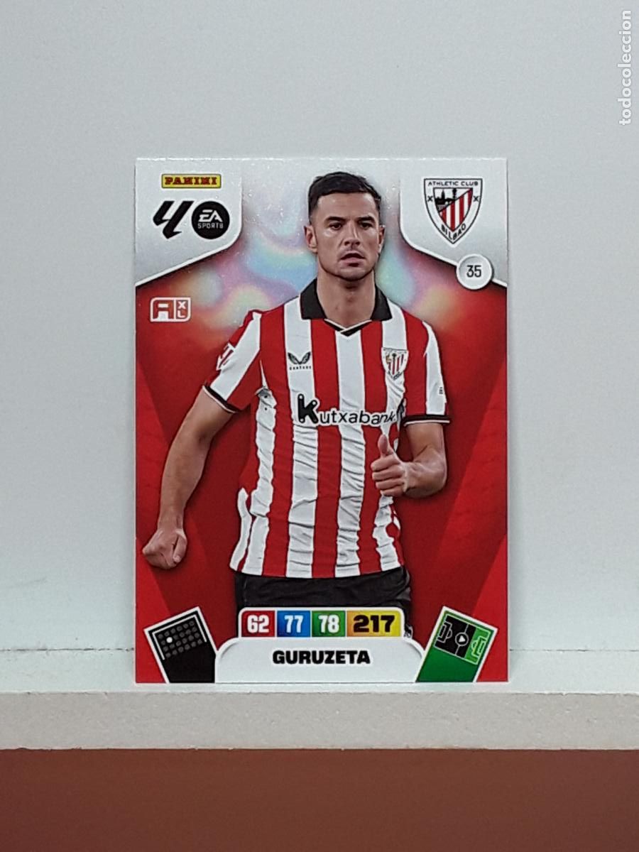 Coleccionismo cromos antiguos: ADRENALYN 2025 2026 25 26 ALBUM PANINI LIGA N 35 ATHLETIC GURUZETA