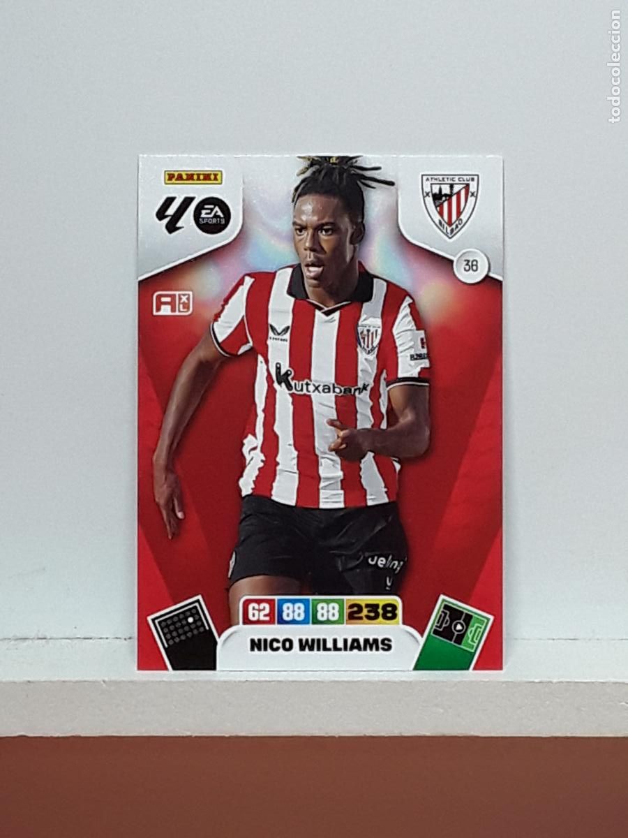Coleccionismo cromos antiguos: ADRENALYN 2025 2026 25 26 ALBUM PANINI LIGA N 36 ATHLETIC NICO WILLIAMS