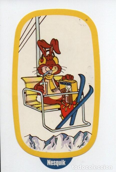 Coleccionismo cromos antiguos: ANTIGUO CROMO ADHESIVO - PEGATINA NESQUIK - ESQUI. DEPORTES.