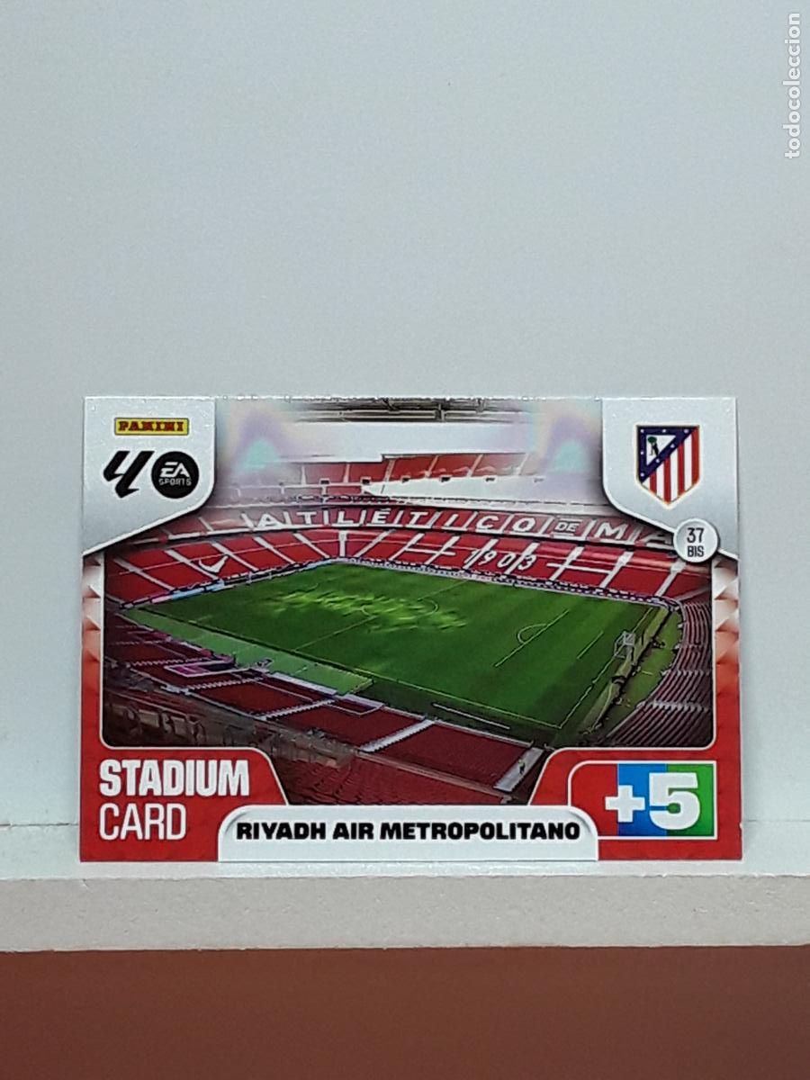 Coleccionismo cromos antiguos: ADRENALYN 2025 2026 25 26 ALBUM PANINI LIGA N 37BIS 37 BIS ATLETICO MADRID ESTADIO METROPOLITANO