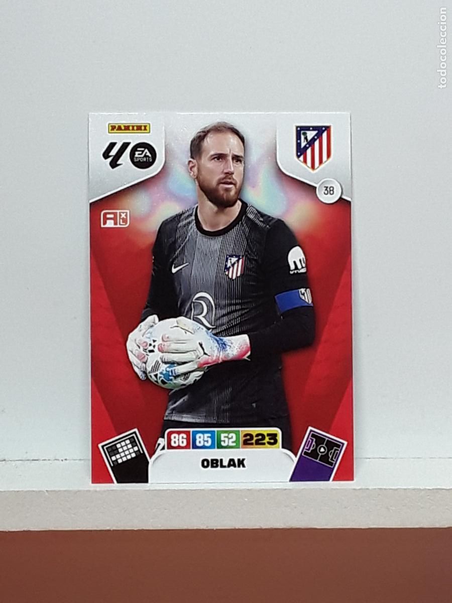 Coleccionismo cromos antiguos: ADRENALYN 2025 2026 25 26 ALBUM PANINI LIGA N 38 ATLETICO MADRID OBLAK
