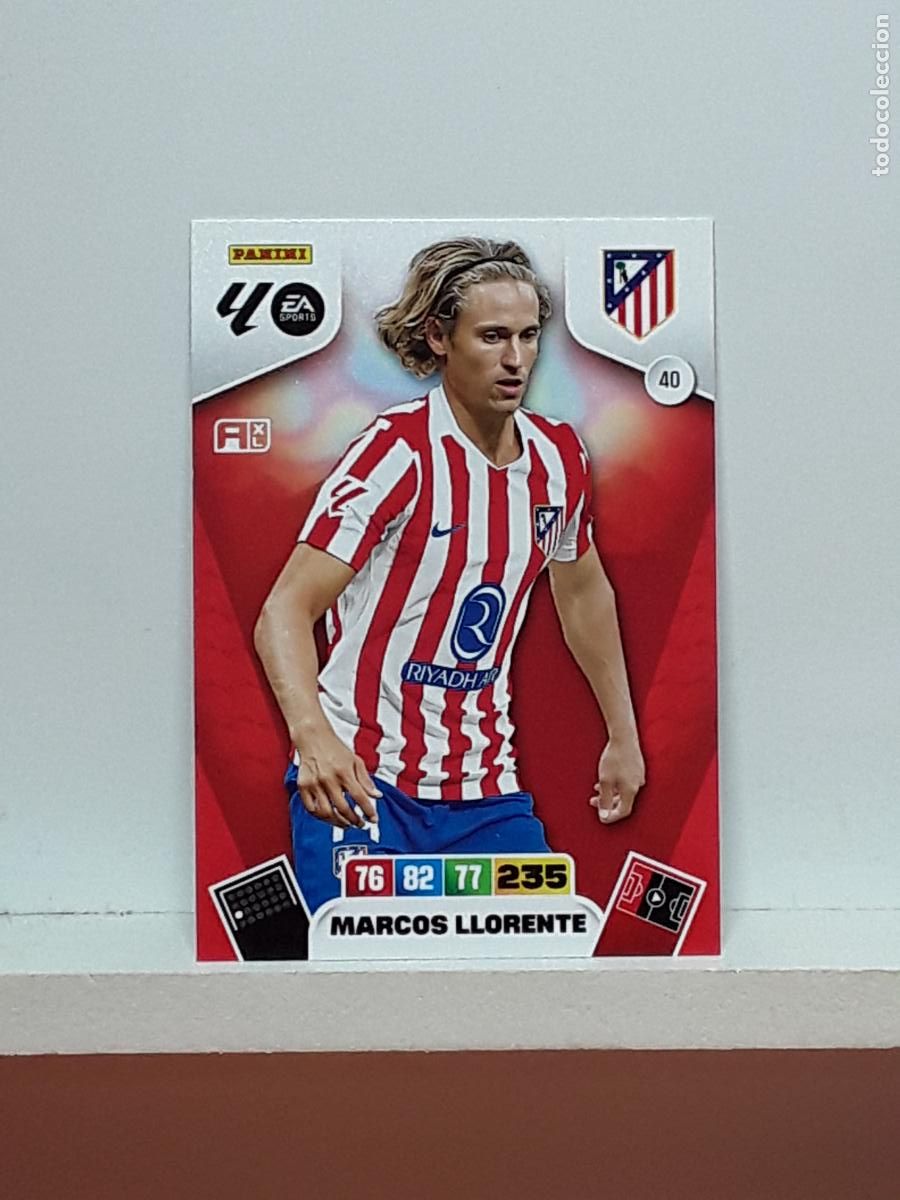 Coleccionismo cromos antiguos: ADRENALYN 2025 2026 25 26 ALBUM PANINI LIGA N 40 ATLETICO MADRID MARCOS LLORENTE