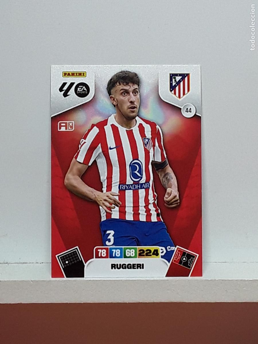 Coleccionismo cromos antiguos: ADRENALYN 2025 2026 25 26 ALBUM PANINI LIGA N 44 ATLETICO MADRID RUGGERI