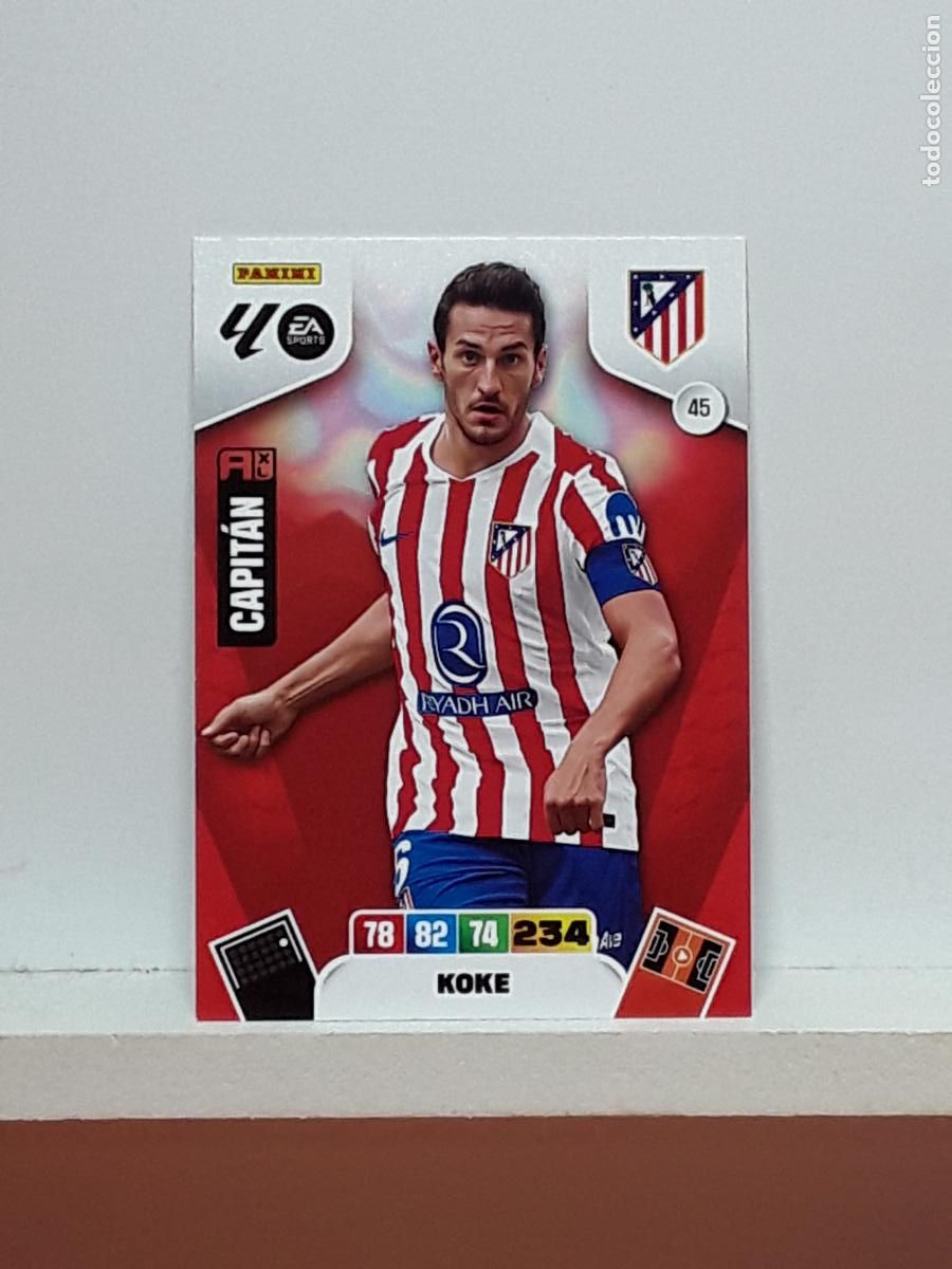 Coleccionismo cromos antiguos: ADRENALYN 2025 2026 25 26 ALBUM PANINI LIGA N 45 ATLETICO MADRID KOKE