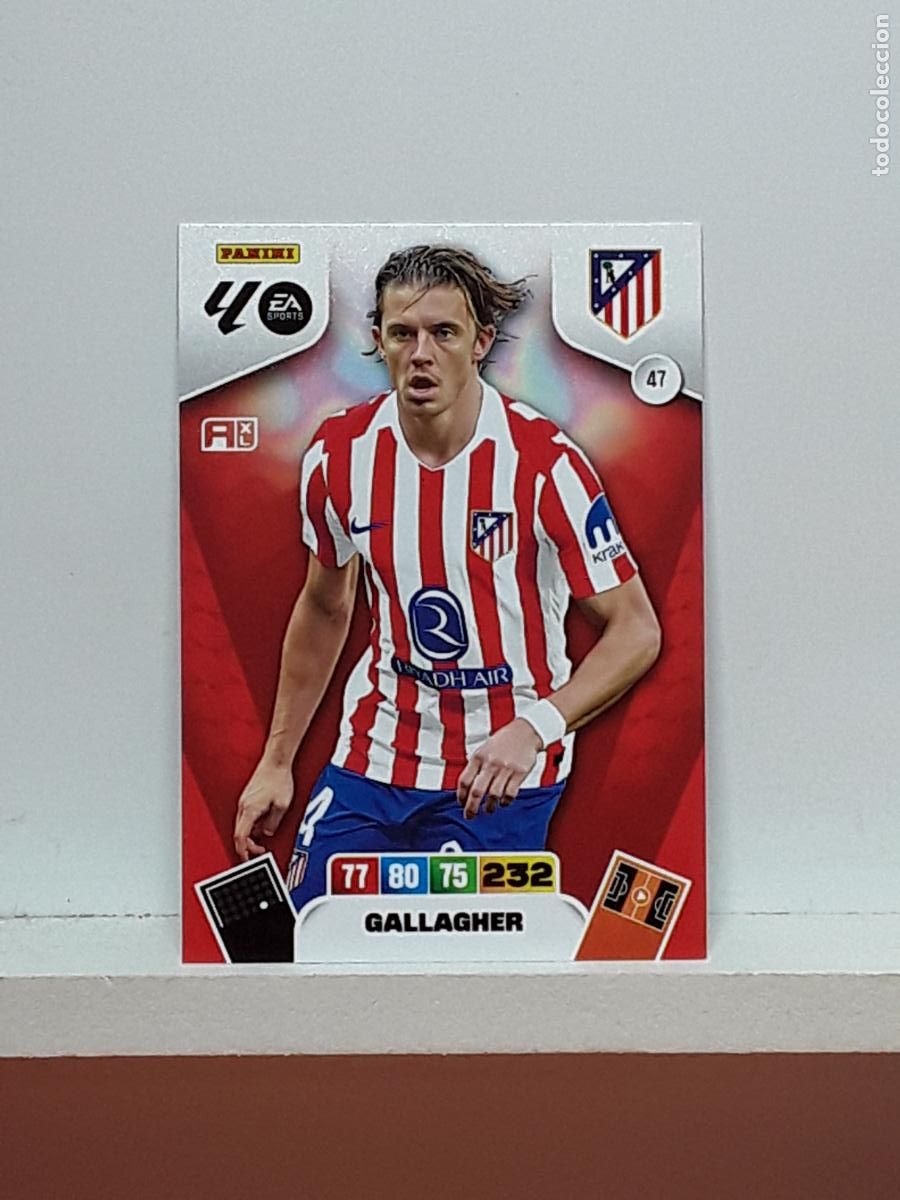 Coleccionismo cromos antiguos: ADRENALYN 2025 2026 25 26 ALBUM PANINI LIGA N 47 ATLETICO MADRID GALLAGHER