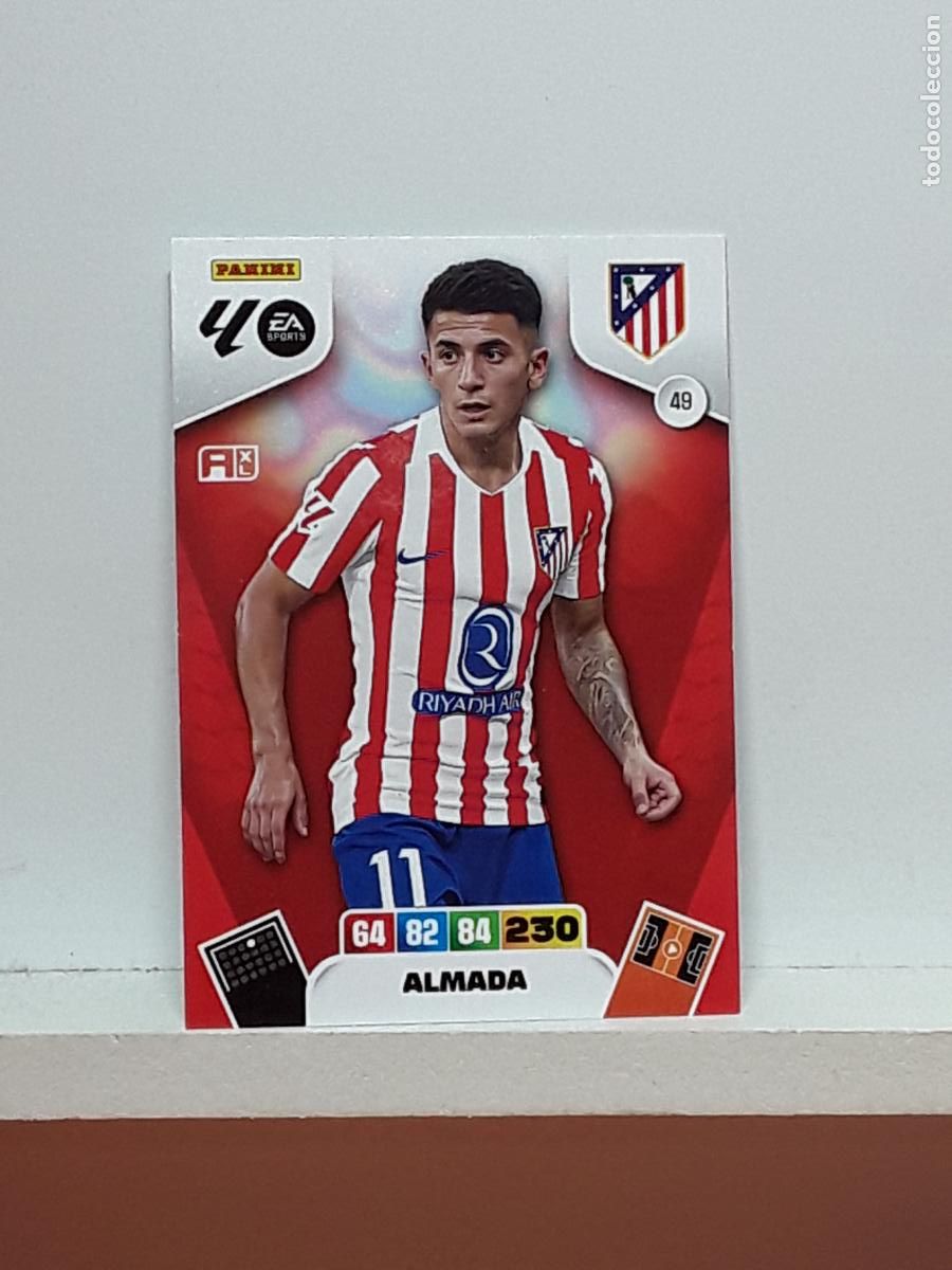Coleccionismo cromos antiguos: ADRENALYN 2025 2026 25 26 ALBUM PANINI LIGA N 49 ATLETICO MADRID ALMADA