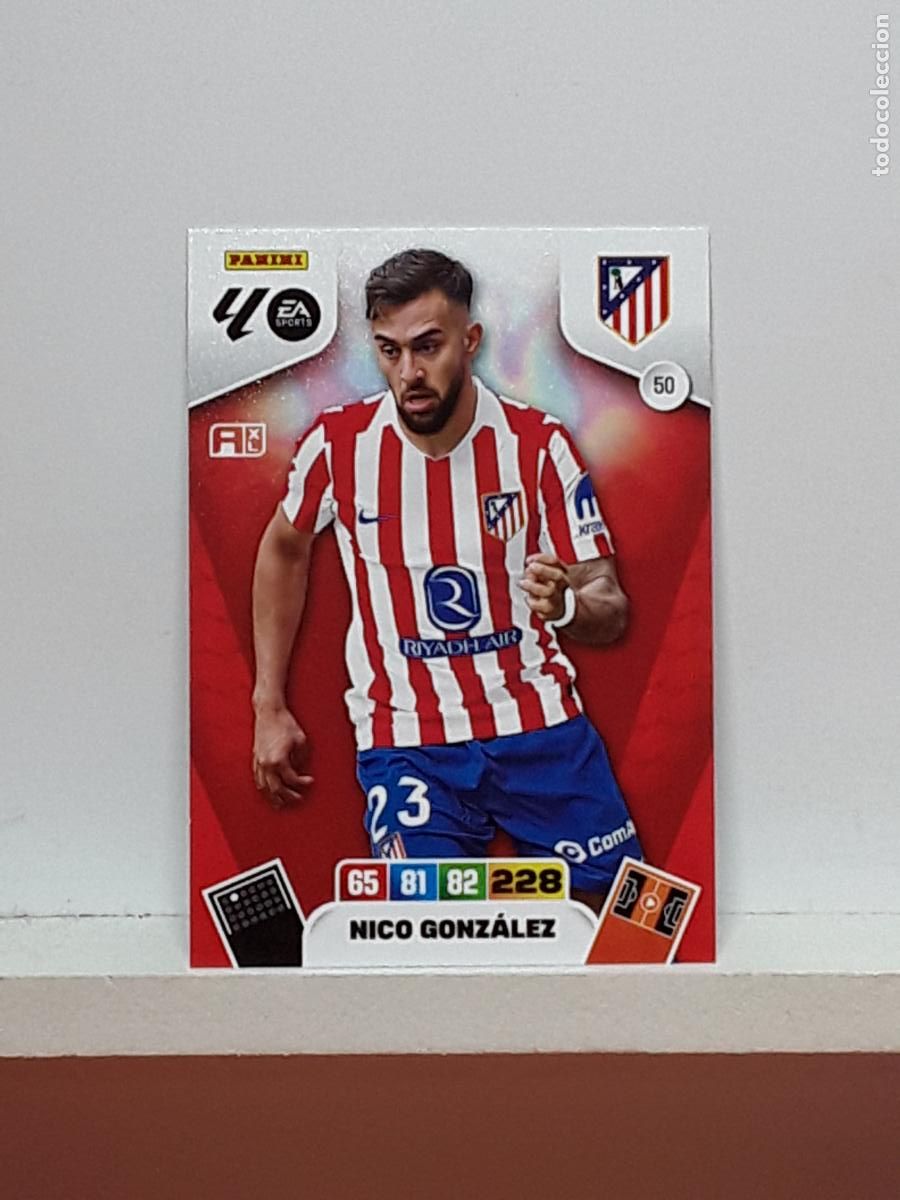 Coleccionismo cromos antiguos: ADRENALYN 2025 2026 25 26 ALBUM PANINI LIGA N 50 ATLETICO MADRID NICO GONZALEZ