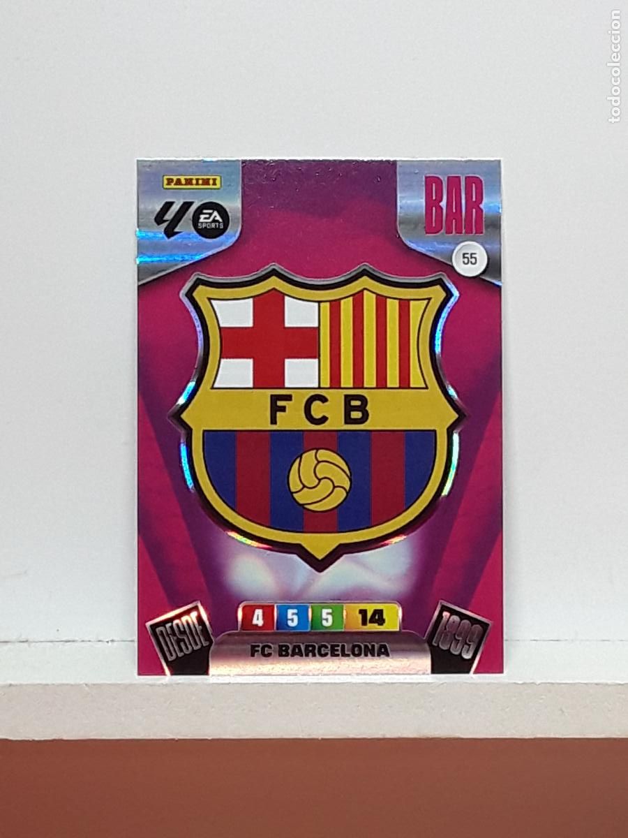 Coleccionismo cromos antiguos: ADRENALYN 2025 2026 25 26 ALBUM PANINI LIGA N 55 BARCELONA ESCUDO