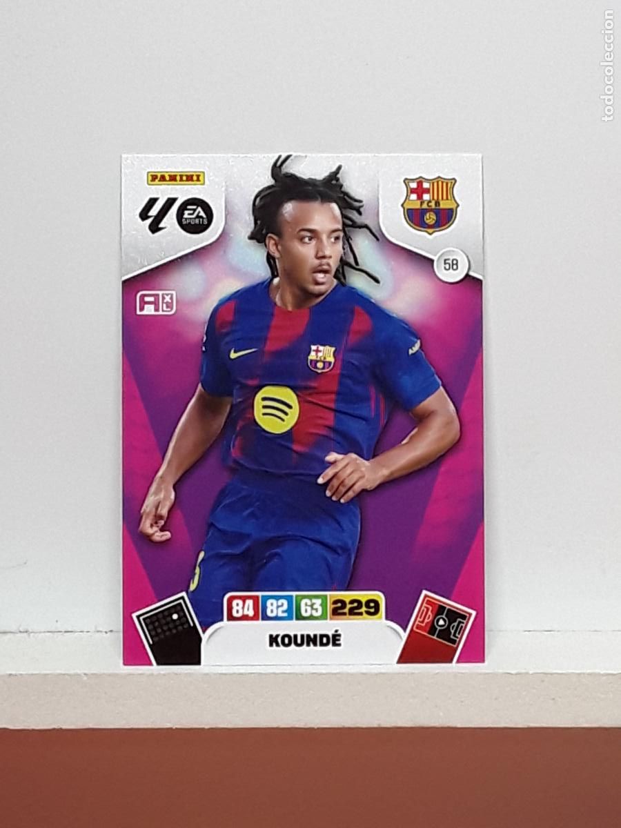 Coleccionismo cromos antiguos: ADRENALYN 2025 2026 25 26 ALBUM PANINI LIGA N 58 BARCELONA KOUNDE