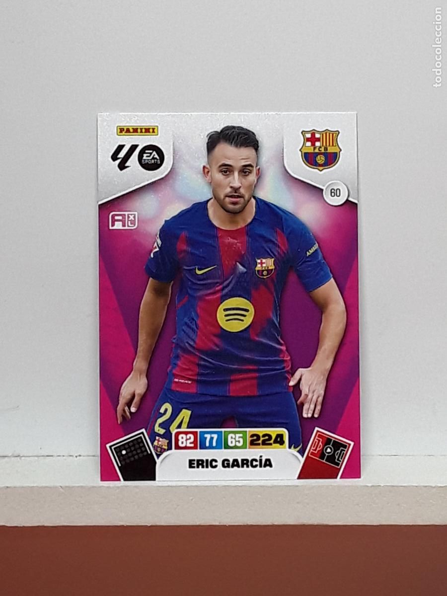 Coleccionismo cromos antiguos: ADRENALYN 2025 2026 25 26 ALBUM PANINI LIGA N 60 BARCELONA ERIC GARCIA