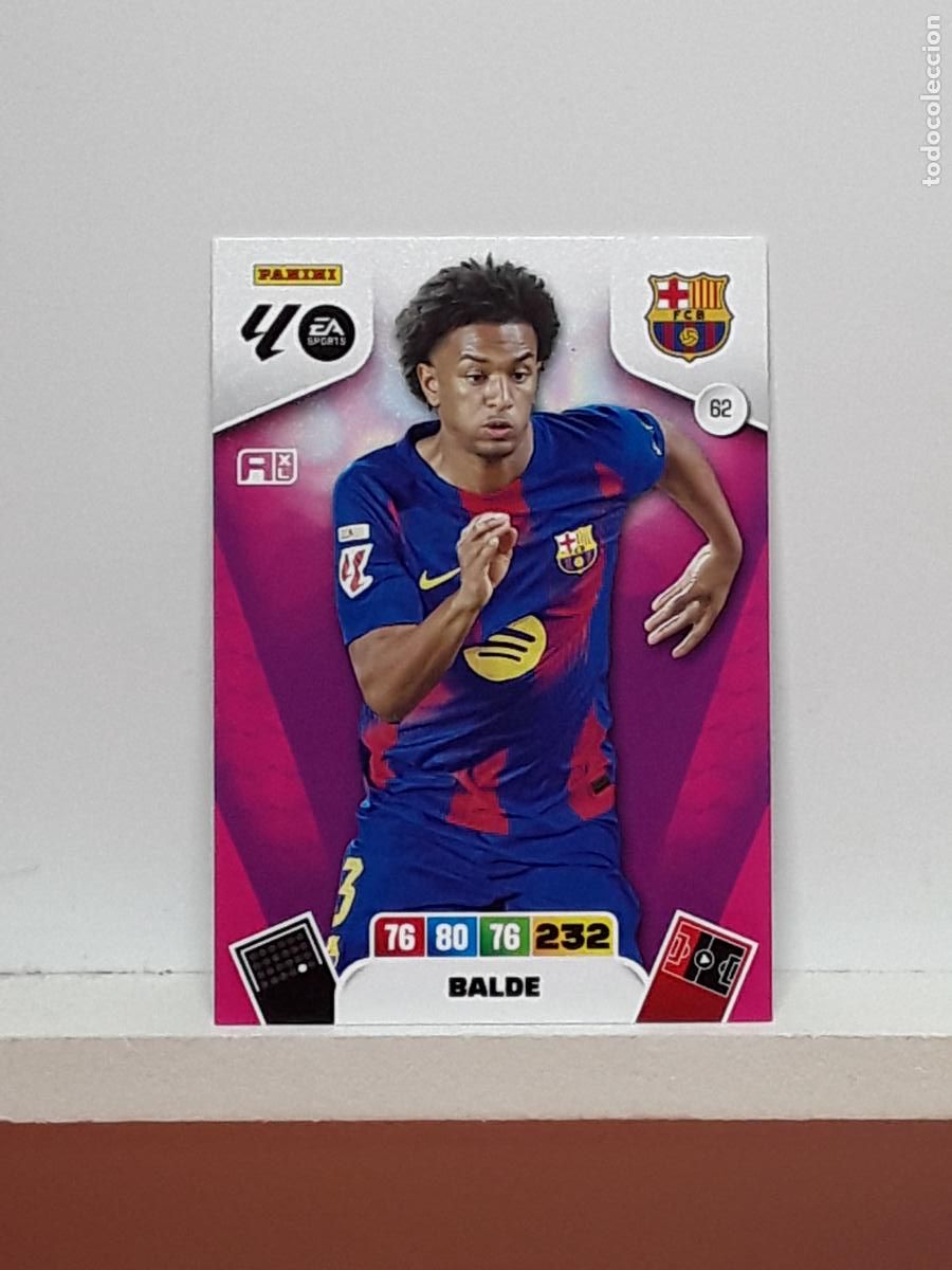 Coleccionismo cromos antiguos: ADRENALYN 2025 2026 25 26 ALBUM PANINI LIGA N 62 BARCELONA BALDE
