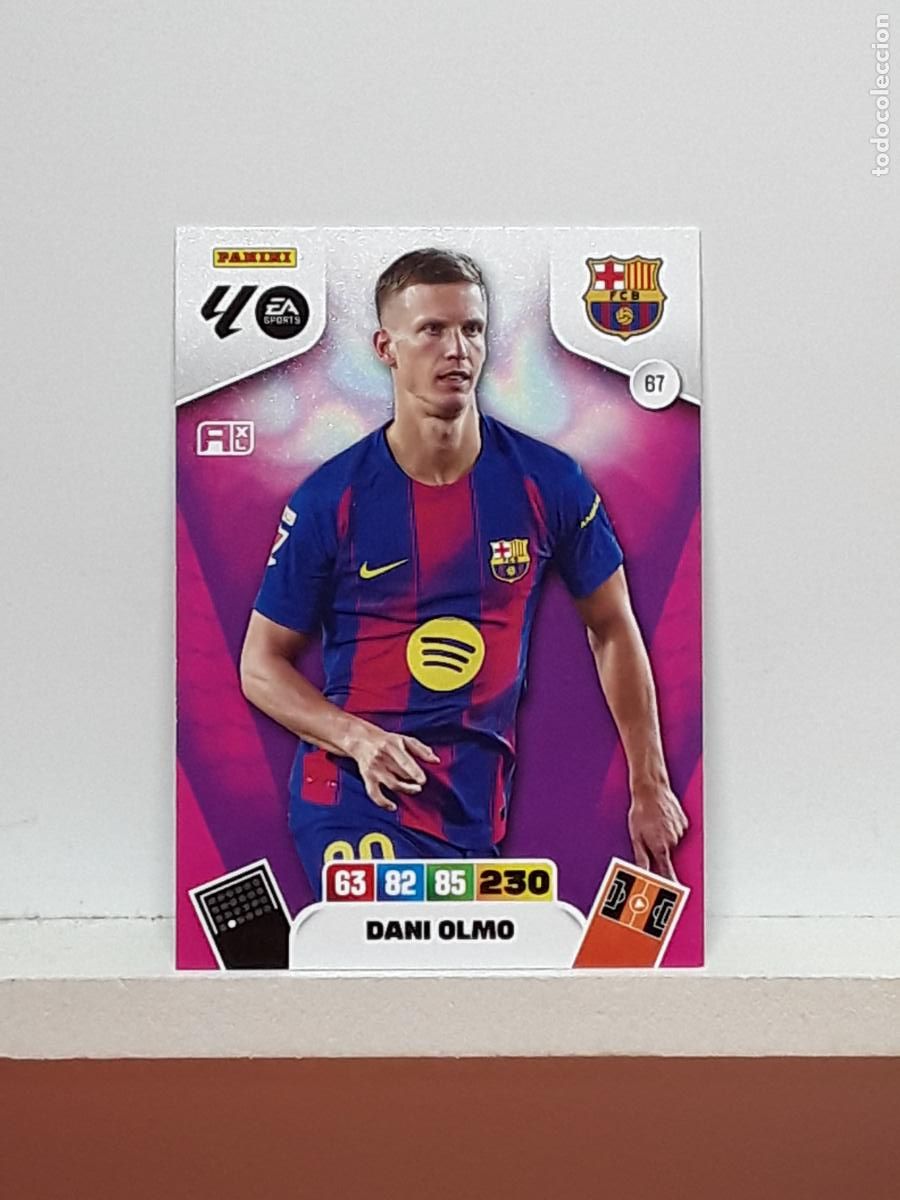 Coleccionismo cromos antiguos: ADRENALYN 2025 2026 25 26 ALBUM PANINI LIGA N 67 BARCELONA DANI OLMO