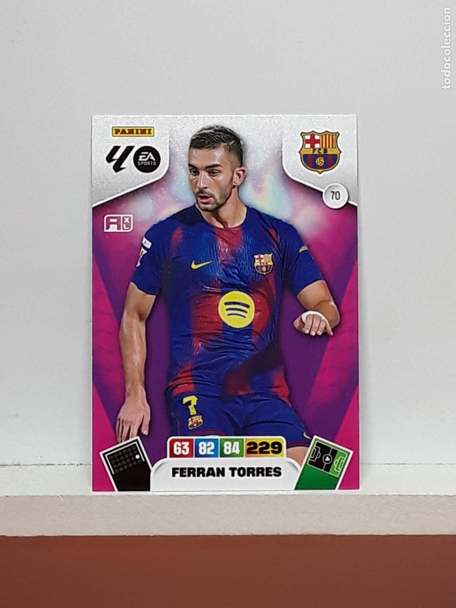 Coleccionismo cromos antiguos: ADRENALYN 2025 2026 25 26 ALBUM PANINI LIGA N 70 BARCELONA FERRAN TORRES
