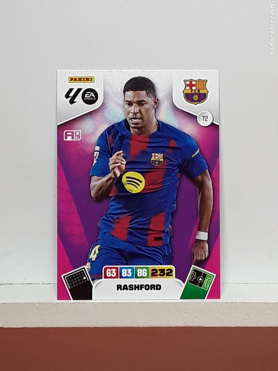 Coleccionismo cromos antiguos: ADRENALYN 2025 2026 25 26 ALBUM PANINI LIGA N 72 BARCELONA RASHFORD