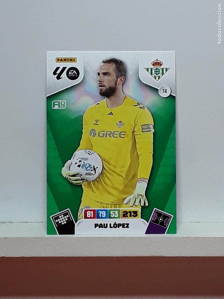 Coleccionismo cromos antiguos: ADRENALYN 2025 2026 25 26 ALBUM PANINI LIGA N 74 BETIS PAU LOPEZ