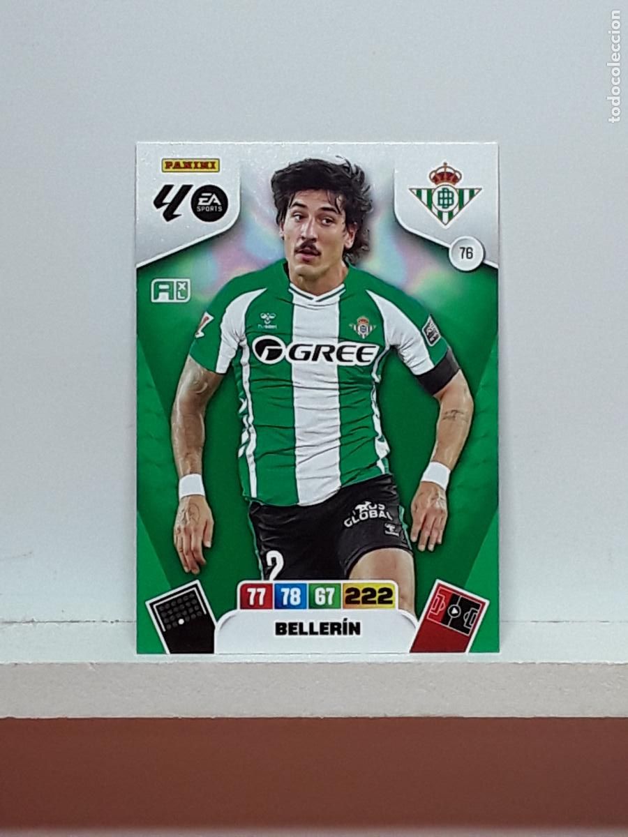 Coleccionismo cromos antiguos: ADRENALYN 2025 2026 25 26 ALBUM PANINI LIGA N 76 BETIS BELLERIN