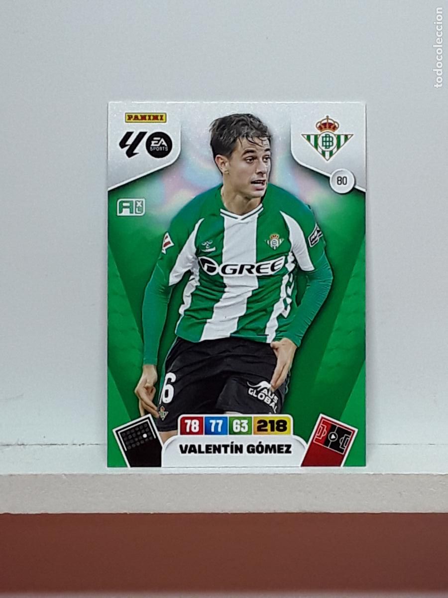 Coleccionismo cromos antiguos: ADRENALYN 2025 2026 25 26 ALBUM PANINI LIGA N 80 BETIS VALENTIN GOMEZ