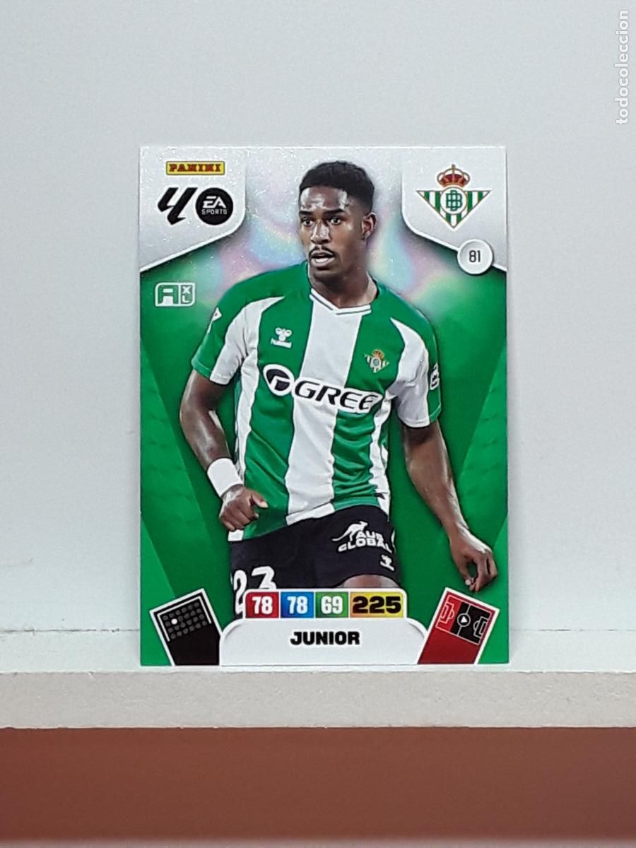 Coleccionismo cromos antiguos: ADRENALYN 2025 2026 25 26 ALBUM PANINI LIGA N 81 BETIS JUNIOR