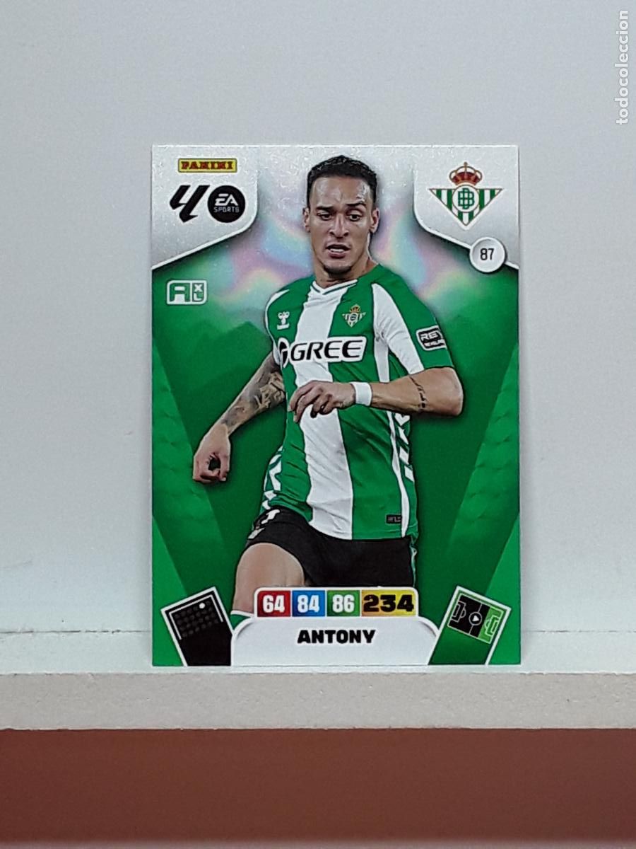 Coleccionismo cromos antiguos: ADRENALYN 2025 2026 25 26 ALBUM PANINI LIGA N 87 BETIS ANTONY