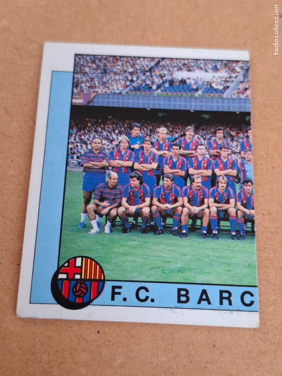 Coleccionismo cromos antiguos: F&Uacute;TBOL 88 - PANINI - 60 EQUIPO / PLANTILLA PARTE IZQUIERDA - FC. BARCELONA ( NUNCA PEGADO ) CA