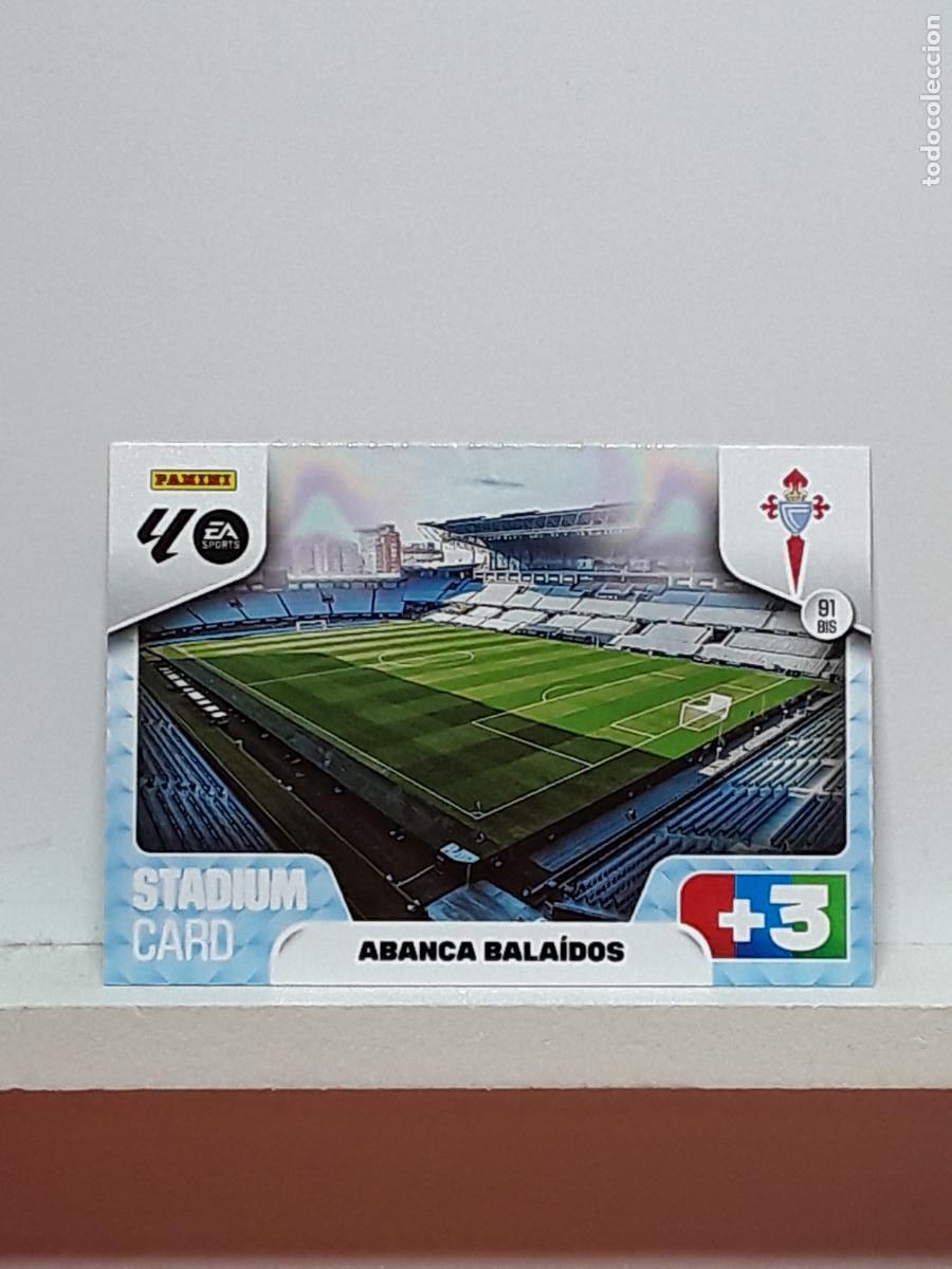 Coleccionismo cromos antiguos: ADRENALYN 2025 2026 25 26 ALBUM PANINI LIGA N 91BIS 91 BIS CELTA ESTADIO ABANCA BALAIDOS