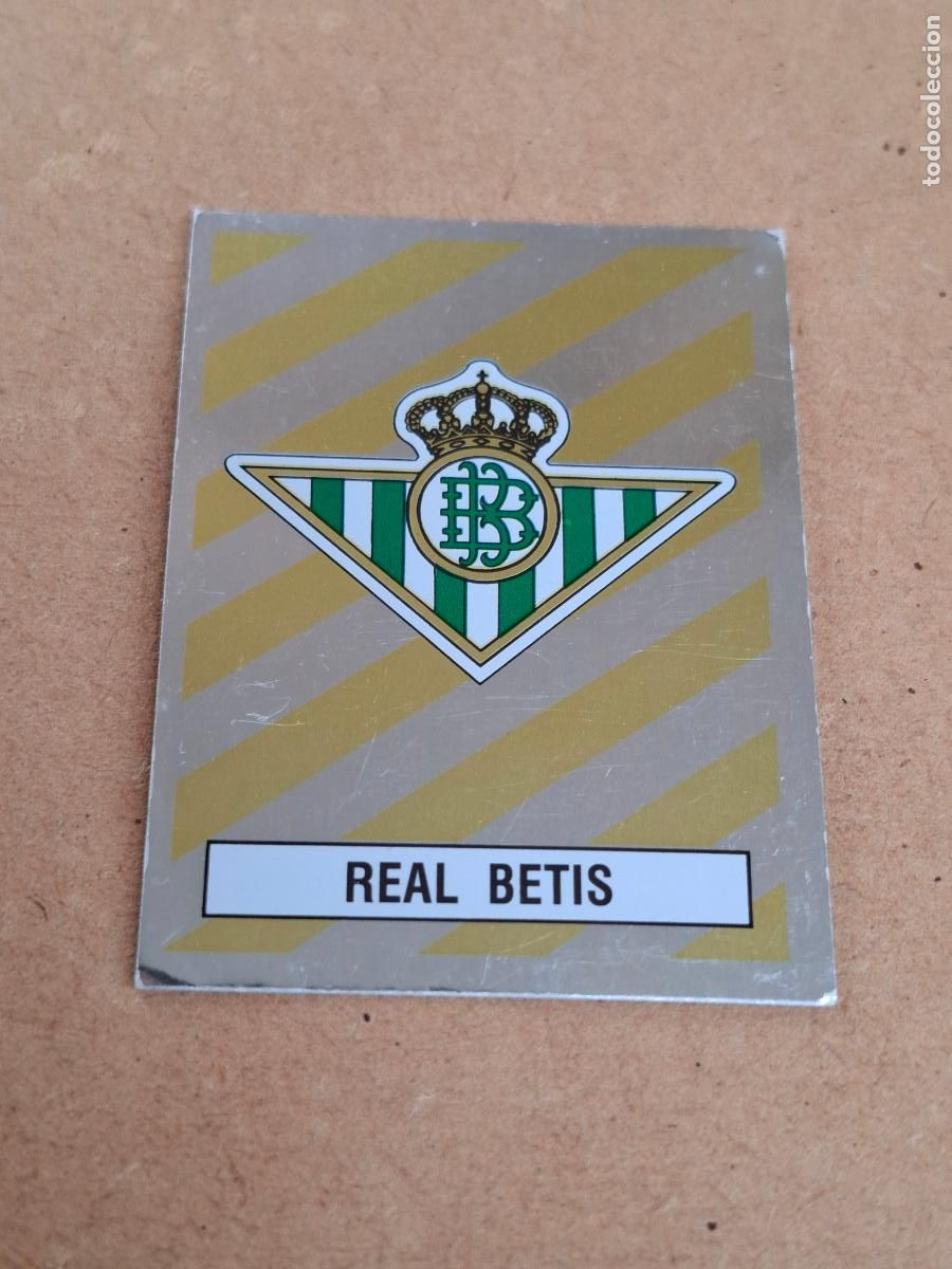 Coleccionismo cromos antiguos: F&Uacute;TBOL 88 - PANINI - 62 ESCUDO - REAL BETIS ( NUNCA PEGADO ) CA