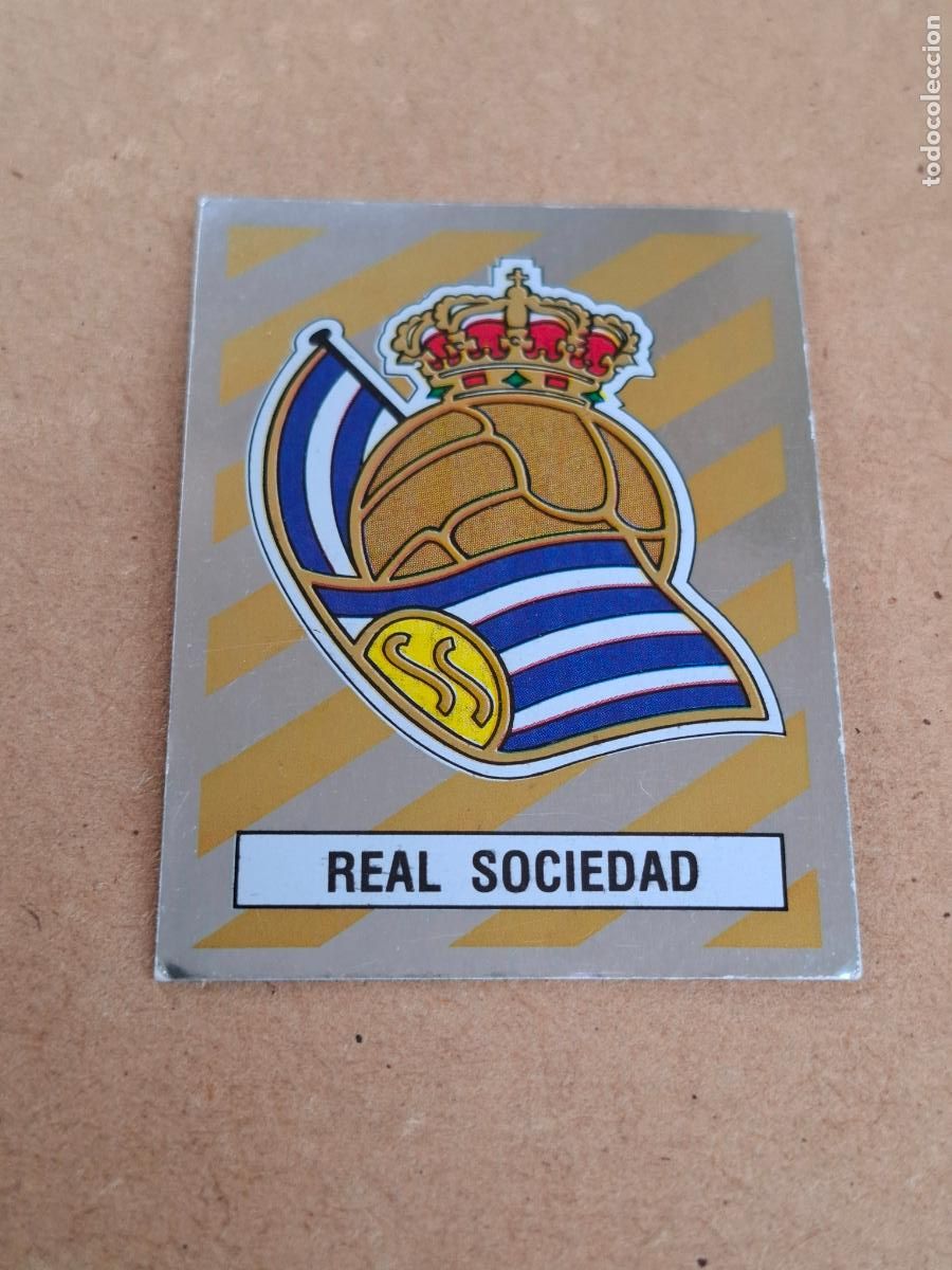 Coleccionismo cromos antiguos: F&Uacute;TBOL 88 - PANINI - 310 ESCUDO - REAL SOCIEDAD ( NUNCA PEGADO ) CA