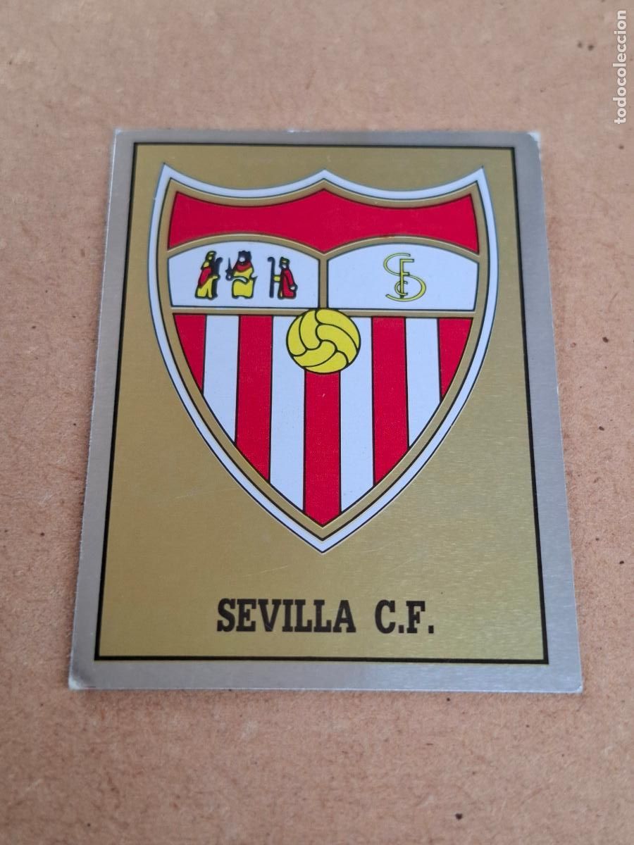Coleccionismo cromos antiguos: F&Uacute;TBOL 90 - PANINI - 235 ESCUDO SEVILLA CF ( NUNCA PEGADO ) CA
