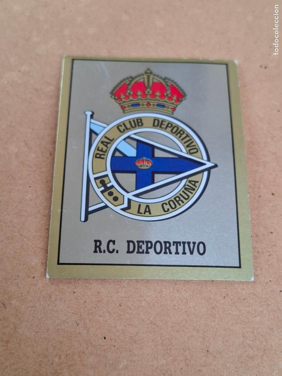 Coleccionismo cromos antiguos: F&Uacute;TBOL 90 - PANINI - 376 ESCUDO R.C. DEPORTIVO ( NUNCA PEGADO ) CA