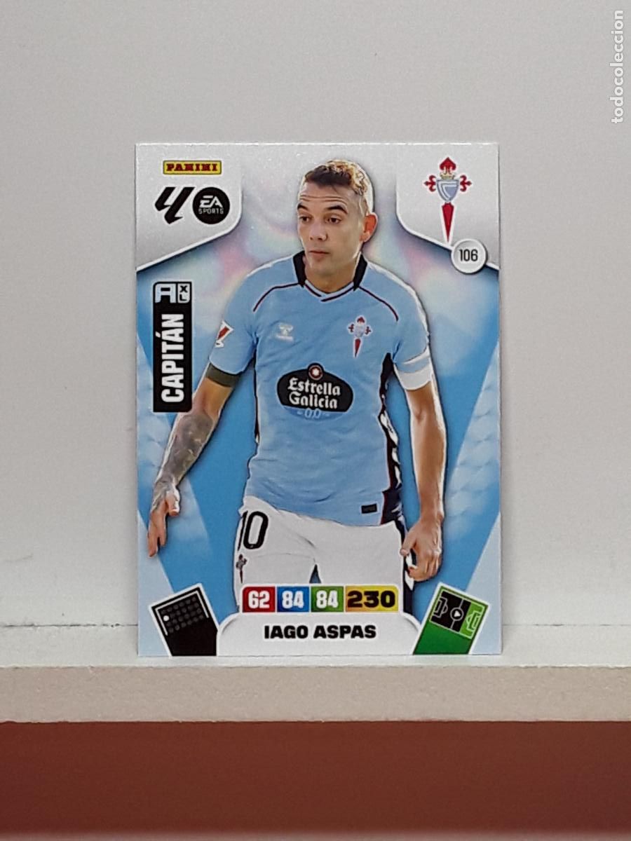 Coleccionismo cromos antiguos: ADRENALYN 2025 2026 25 26 ALBUM PANINI LIGA N 106 CELTA IAGO ASPAS