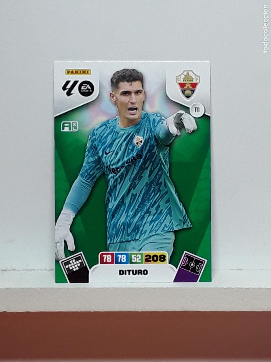 Coleccionismo cromos antiguos: ADRENALYN 2025 2026 25 26 ALBUM PANINI LIGA N 111 ELCHE DITURO
