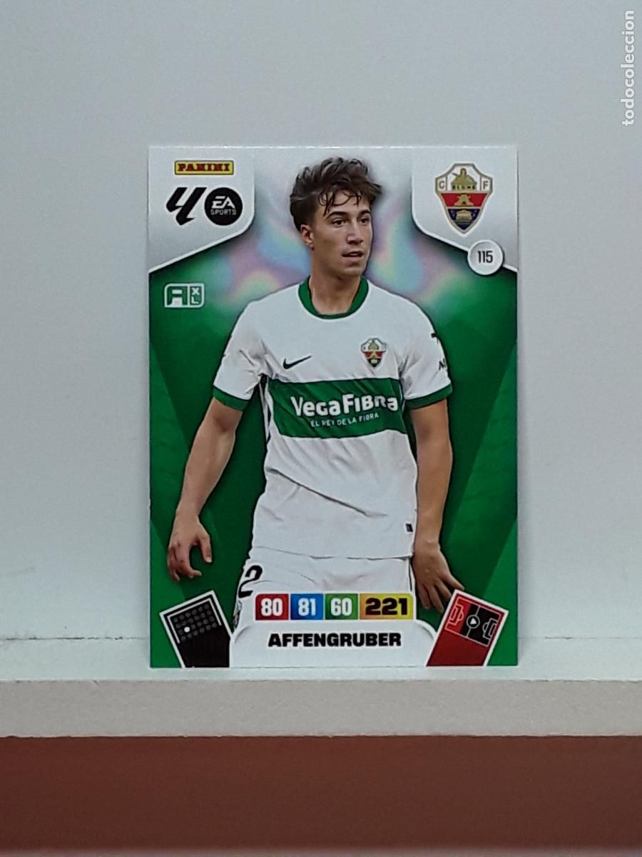 Coleccionismo cromos antiguos: ADRENALYN 2025 2026 25 26 ALBUM PANINI LIGA N 115 ELCHE AFFENGRUBER