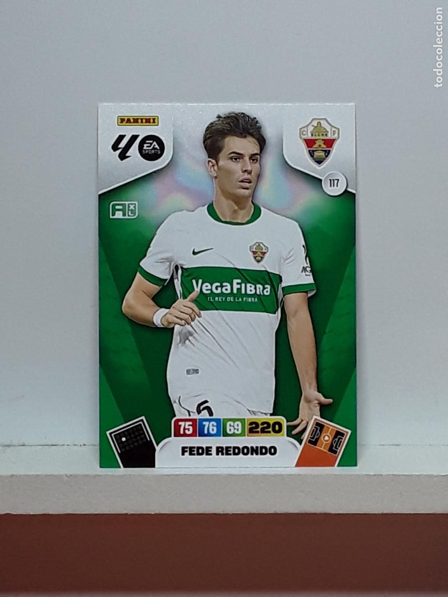 Coleccionismo cromos antiguos: ADRENALYN 2025 2026 25 26 ALBUM PANINI LIGA N 117 ELCHE FEDE REDONDO