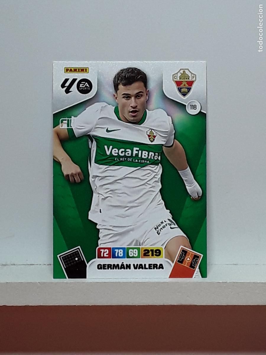 Coleccionismo cromos antiguos: ADRENALYN 2025 2026 25 26 ALBUM PANINI LIGA N 118 ELCHE GERMAN VALERA