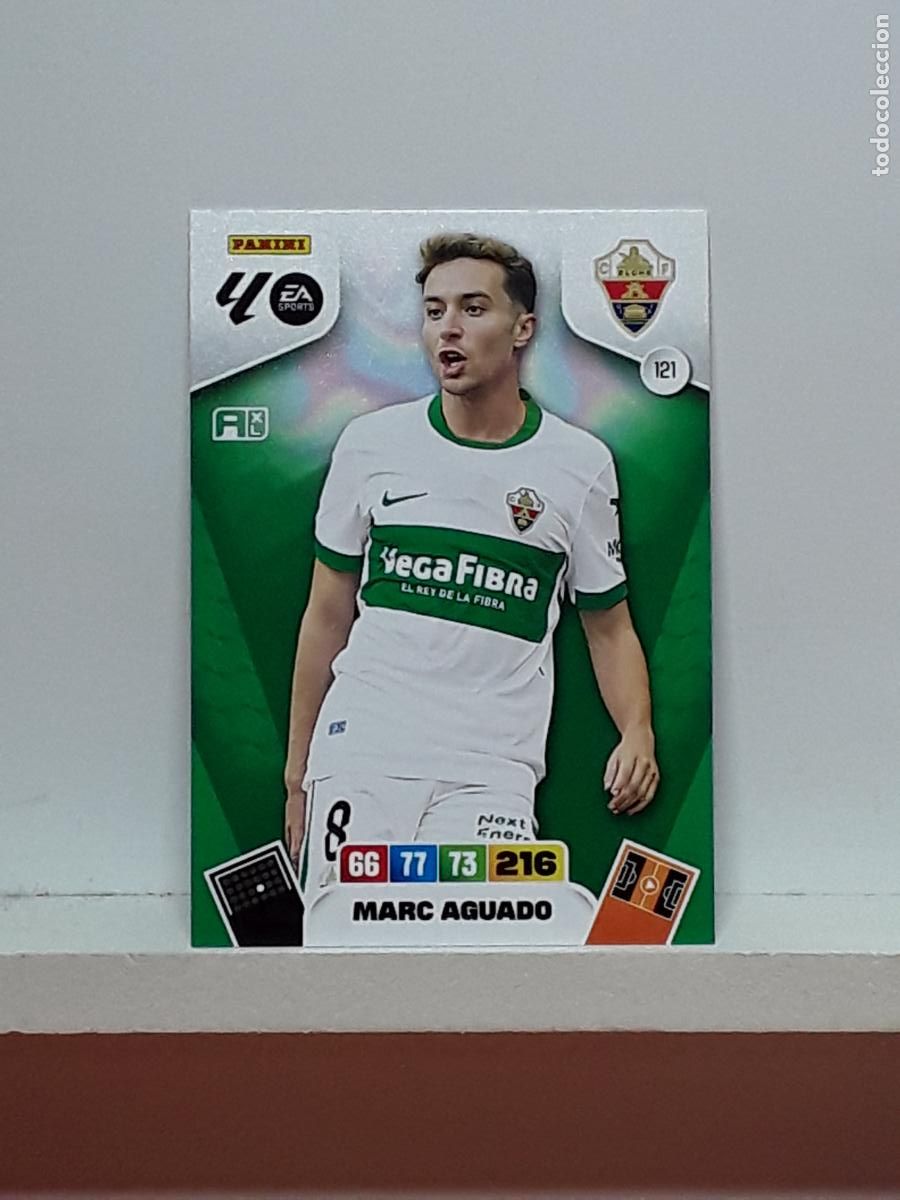 Coleccionismo cromos antiguos: ADRENALYN 2025 2026 25 26 ALBUM PANINI LIGA N 121 ELCHE MARC AGUADO