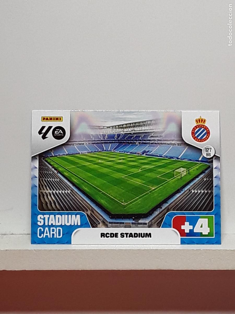 Coleccionismo cromos antiguos: ADRENALYN 2025 2026 25 26 ALBUM PANINI LIGA N 127BIS 127 BIS ESPANYOL ESTADIO RCDE STADIUM