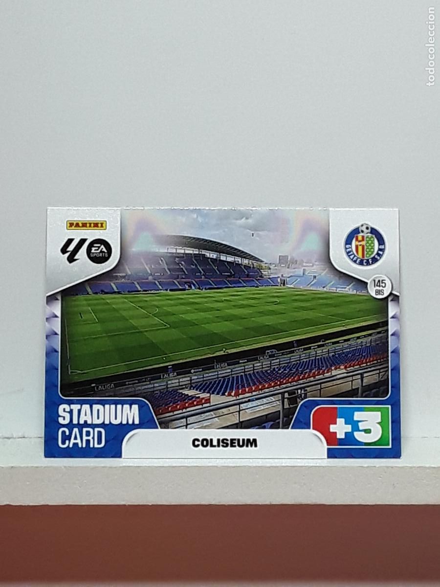 Coleccionismo cromos antiguos: ADRENALYN 2025 2026 25 26 ALBUM PANINI LIGA N 145BIS 145 BIS GETAFE ESTADIO COLISEUM