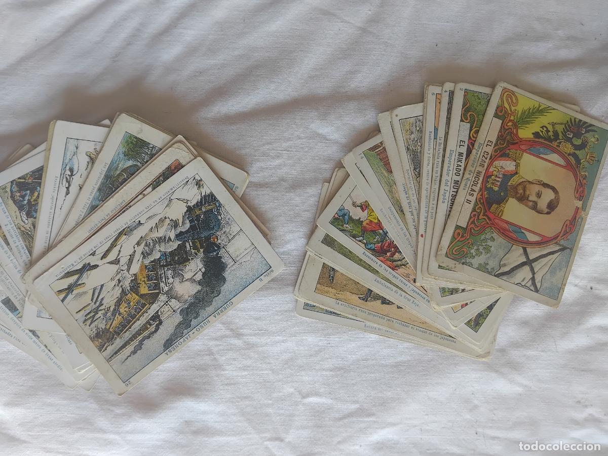 Coleccionismo cromos antiguos: GUERRA RUSO JAPONESA COLECCION COMPLETA SERIES A Y B 50 CROMOS CHOCOLATES SULTANA Y JUNCOSA