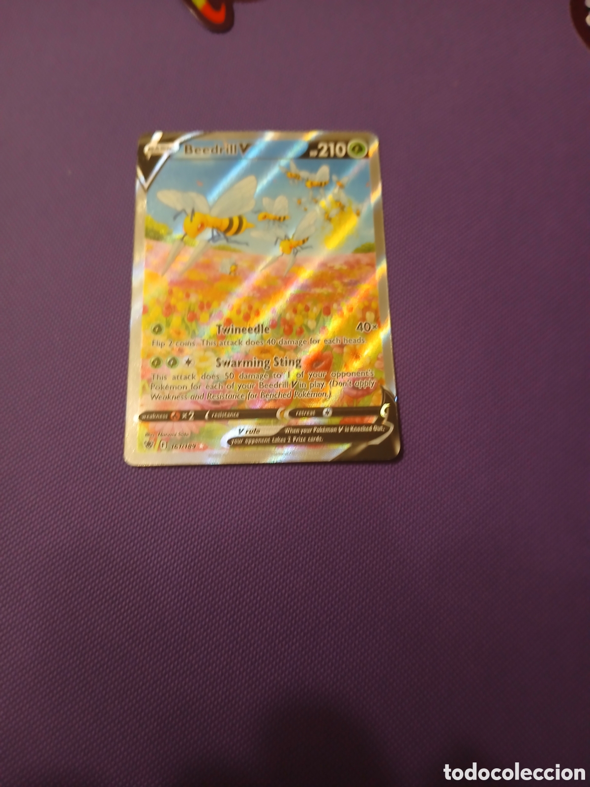 Coleccionismo cromos antiguos: Carta pokemon beedrill