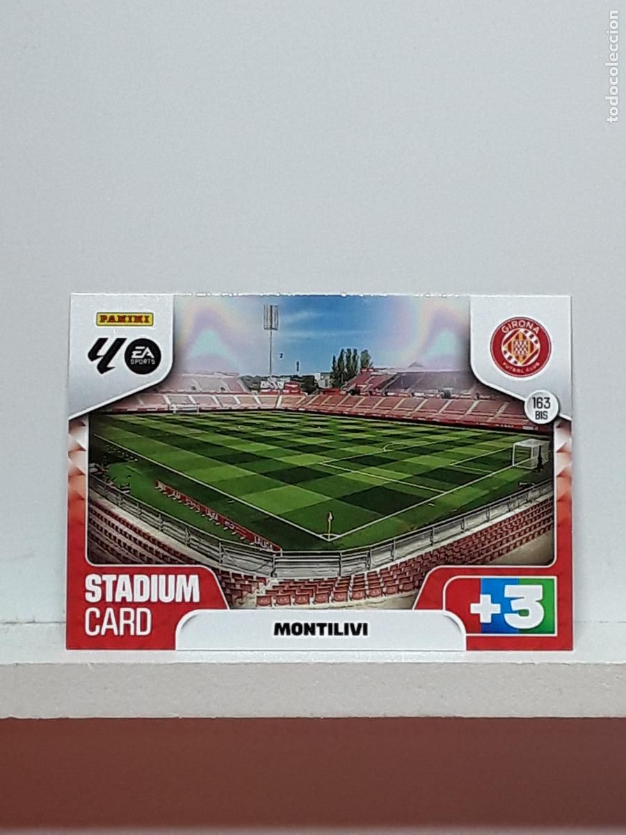 Coleccionismo cromos antiguos: ADRENALYN 2025 2026 25 26 ALBUM PANINI LIGA N 163BIS 163 BIS GIRONA ESTADIO MONTILIVI