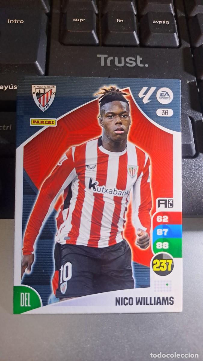 Coleccionismo cromos antiguos: ADRENALYN XL NICO WILLIAMS 36 ATHLETIC CLUB DE BILBAO CROMO LIGA 2024 2025 24 25 PANINI