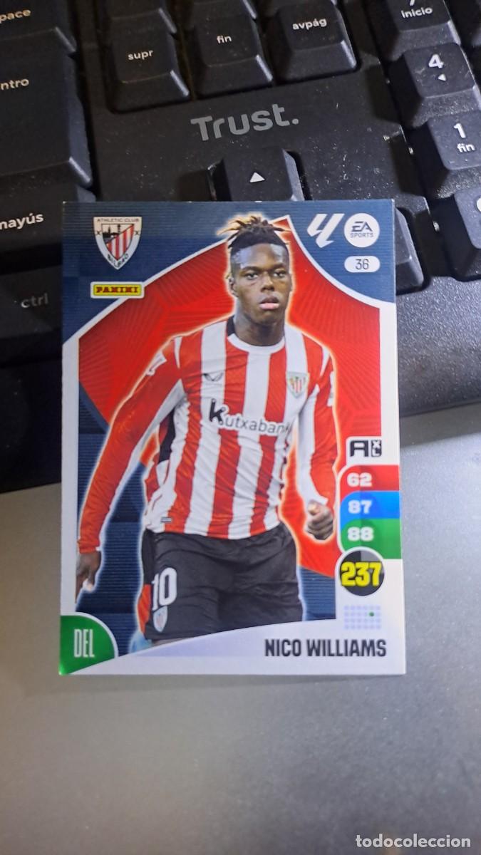 Coleccionismo cromos antiguos: ADRENALYN XL NICO WILLIAMS 36 ATHLETIC CLUB DE BILBAO CROMO LIGA 2024 2025 24 25 PANINI